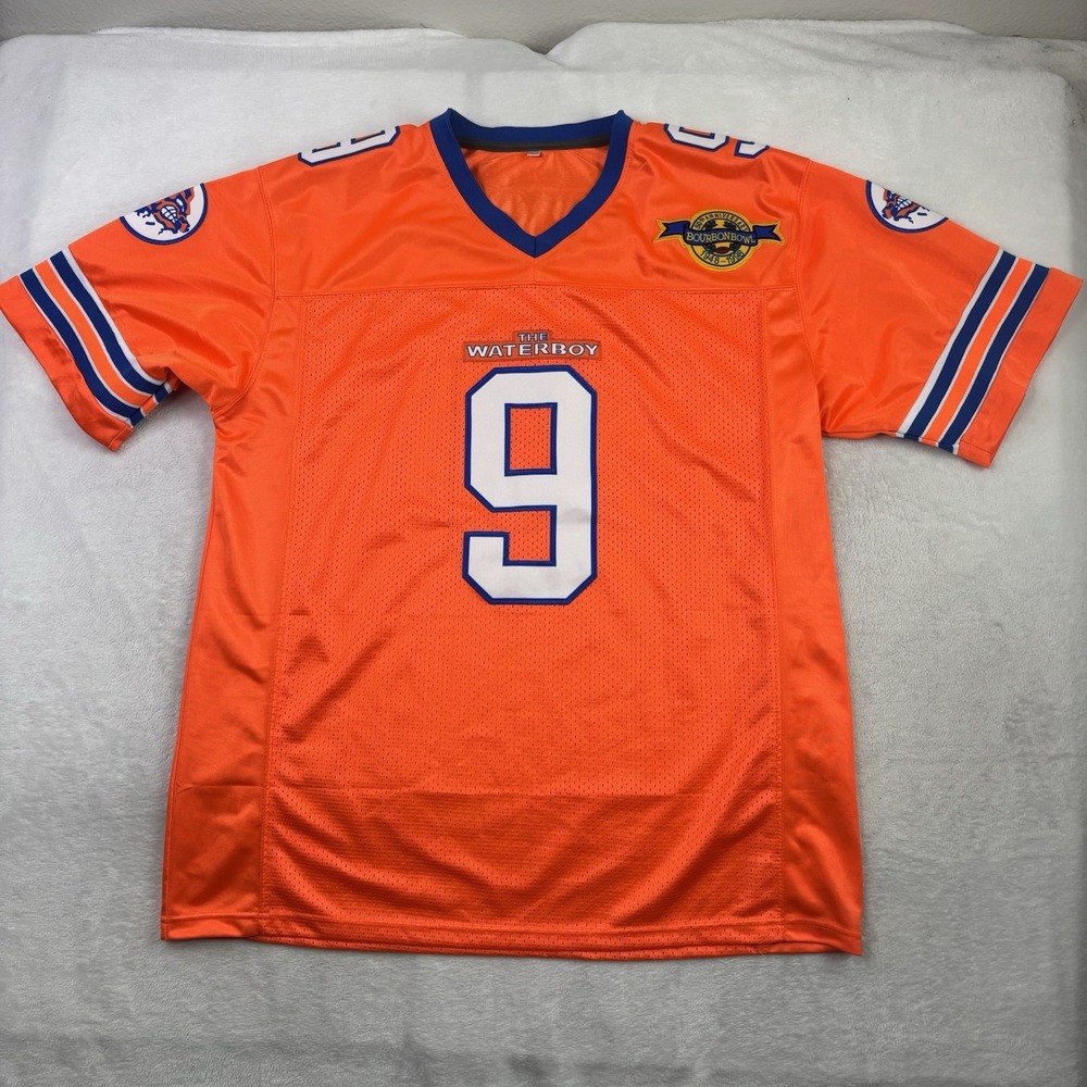 The Waterboy Bobby Boucher Orange Football Jersey Mesh Size Large
